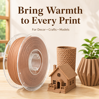Filament PLA rempli de bois en gros, 1,75 mm, 9 couleurs, bobine de 1 kg, scellé sous vide, pour imprimantes 3D FDM/FFF, approvisionnement en vrac pour revendeurs, 10