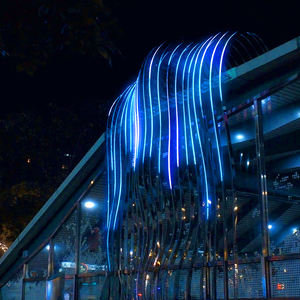 Wasser-dynamischer LED-Lichtvorhang für den Außenbereich, Beleuchtung für Hotel-Verkaufshallen, interaktives Programmierdesign, dekorative Leuchten - Product Image 2