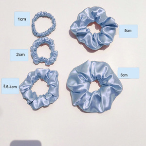 Personalice su logotipo de gama alta 100% Mulberry Silk Ponytail temperamento diadema <span class=keywords><strong>diferentes</strong></span> tamaños coloridos <span class=keywords><strong>Scrunchies</strong></span> - Product Image 6