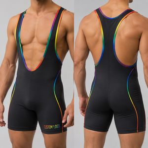Venta al por Mayor de Singletes de Lucha Libre Personalizados para Hombres <span class=keywords><strong>Gay</strong></span>, Singletes de Lucha Libre Atractivos para Hombres, Ropa Interior Sexy para Hombres <span class=keywords><strong>Gay</strong></span> - Product Image 1