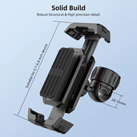 Support de téléphone pour vélo/moto/scooter en acier inoxydable, fixation au guidon, étanche, pince pour téléphone portable