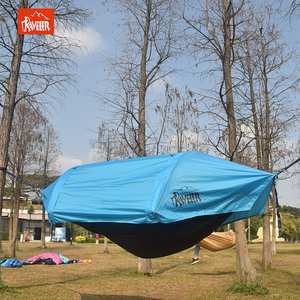 Tienda voladora para viajeros, hamaca para acampar con cubierta <span class=keywords><strong>de</strong></span> dosel, tienda hamaca impermeable patentada única para exteriores - Product Image 4