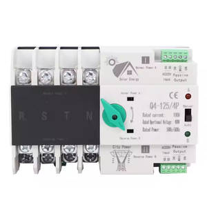 Commutateur de transfert automatique ATS double alimentation pour onduleur solaire photovoltaïque 4P, avec alimentation manuelle et connectivité au réseau, type PC - Product Image 3