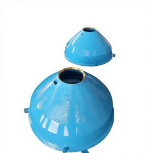 Slijtdelen conusbreker Mn18Cr2 GP500 GP300 GP220: mantel, komvoering MSD-814318917600/814329276100, gietstukken voor steenbreker - Product Image 1