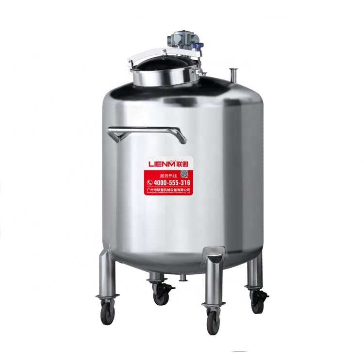 Lienm Rvs Hoge Capaciteit Cosmetische Chemische Crème Parfum Mengen Opslagtank Met Pneumatische Mixer