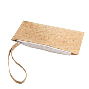 Multifunctional cosmetic bag, cork bag, wood grain makeup brush and <b>tool</b> organizer, pencil case, mobile phone organizer. - Product Image 2