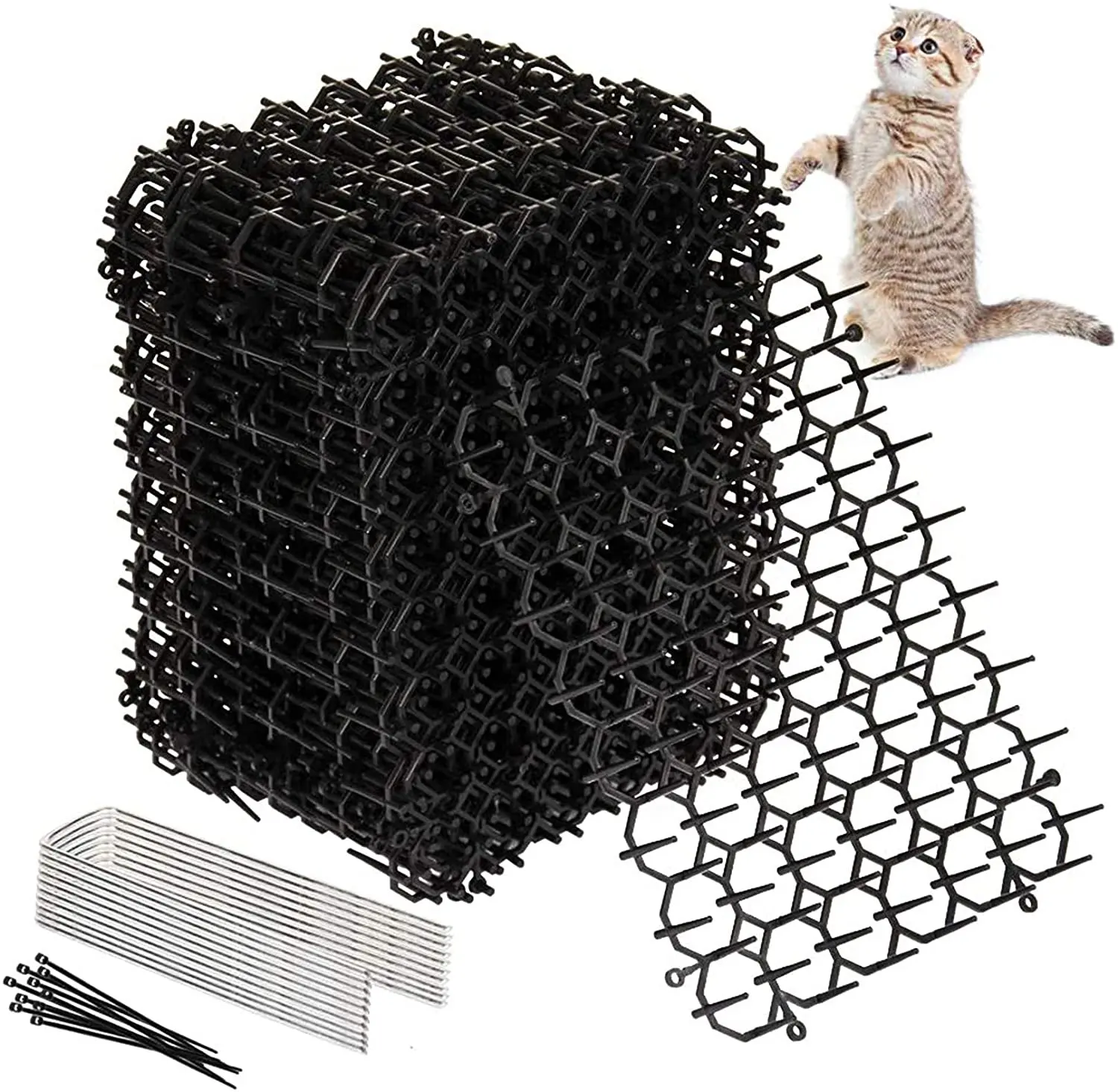저렴한 고양이 스캣 매트 안티 고양이 네트워크 파기 스토퍼 가시 스트립 홈 해충 구충제