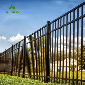 HT-<span class=keywords><strong>FENCE</strong></span> thiết kế hiện đại rèn sắt hàng rào rèn sắt cổng trang trí hàng rào - Product Image 1