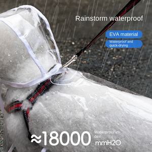 Msyo Transparante Hondenkleding Waterdichte Milieuvriendelijke Honden Huisdier Regenachtige Dag Wandelen Solide Klassiekers Plastic Regenjas Voor Huisdier - Product Image 4
