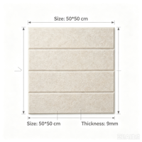 Panneaux acoustiques en feutre PET ignifuge en fibre de polyester 100% tissée, écologiques et absorbants le son, pour hôpitaux et maisons
