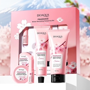 OEM Offres Spéciales de marque privée BIOAOUA Ensemble de luxe nourrissant d'hiver à fleurs de cerisier Ensemble hydratant et hydratant pour tous types de peau - Product Image 1