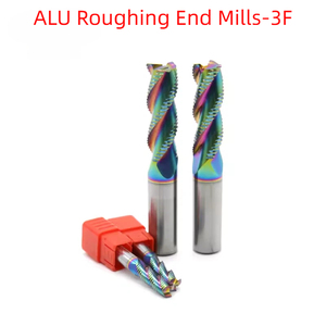 Fresa de desbaste de aluminio de 3 filos sin recubrimiento de carburo sólido para fresado CNC de alta velocidad - Product Image 3