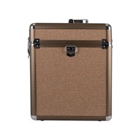 Boîte de toilettage pour chevaux en aluminium pailleté or rose, portable, verrouillable, organiseur d'accessoires d'équitation