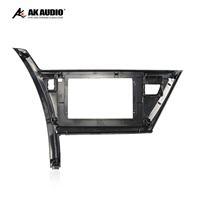 Marco de Radio para Coche de 10.1 Pulgadas para Toyota Auris 2012-2015, Kit de Panel Estéreo Negro, Modificación de Plástico ABS+PC