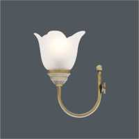 230V 4W IP44 Abat-jour en verre en forme de fleur Antique E14 LED Applique murale de salle de bain 6599