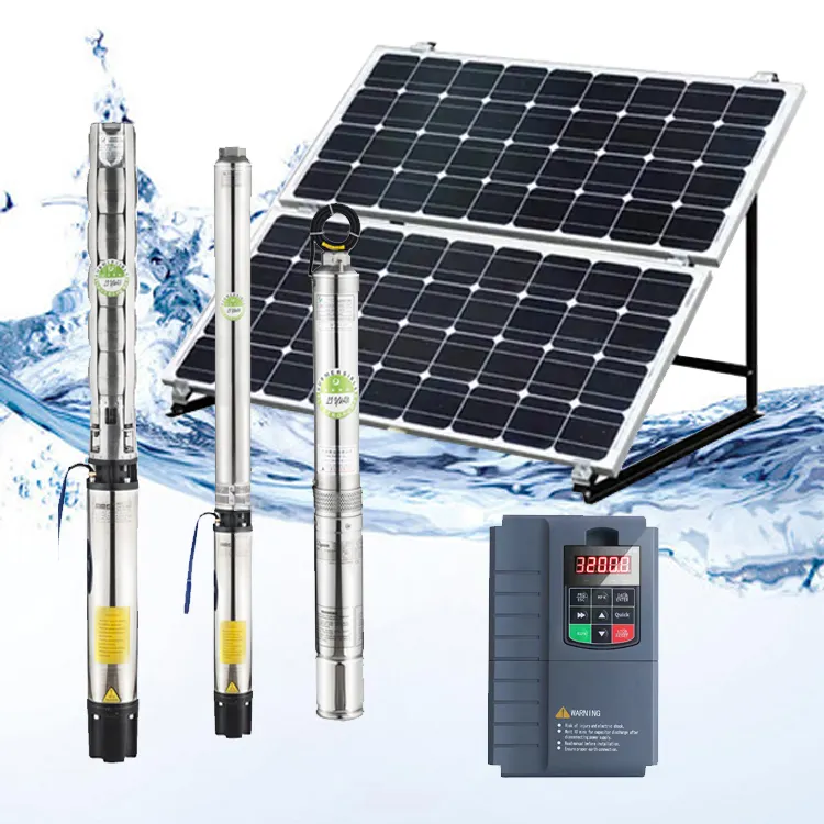 Offre Spéciale pompe d'irrigation solaire puissante 120v 900w dc pompe à eau solaire submersible
