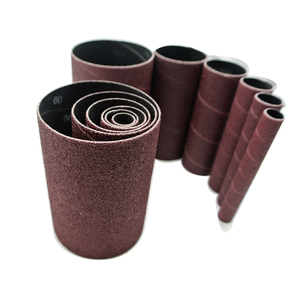 SATC 3/4 Inch 80 Grit Ring <strong>Sanding</strong> <strong>Drum</strong> Bands 115mm Cylinder Shape 80 Grit Wood Polished Carved Olive Core Rotary Tool" - Product Image 1