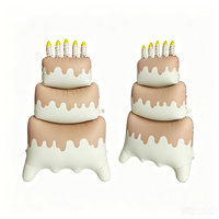 Nouveau style de ballon en aluminium connecté en forme de trois champignons pour la décoration de camping en extérieur, accessoire photo et arrangement de fête d'anniversaire