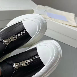 รองเท้าผ้าใบแฟชั่นคุณภาพสูง ดีไซน์หรูหรา ผลิตจาก PVC แท้ พร้อมซิป  สำหรับออกกำลังกาย เดินเล่น ทันสมัย  วัสดุยางลาเท็กซ์ - Product Image 4