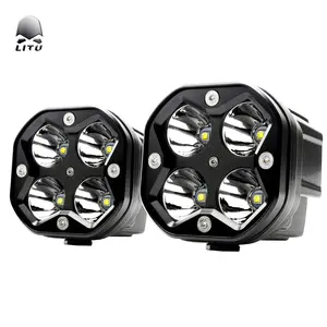 3 inç 12V 24V 40w 4x4 Led çalışma ışığı motosiklet Spot ışık Off Road sis farları kamyon traktör için