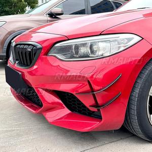 Para BMW Serie 2 M2 F87 2016-2021 Accesorios Exteriores Divisor Lateral de Parachoques Delantero Alerón Cuchilla de Viento Tuning Kit de Carrocería con Aletas de Aire - Product Image 4