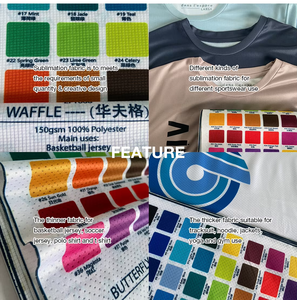 100% <span class=keywords><strong>Polyester</strong></span> thăng hoa Interlock sợi nhuộm vải cho bóng đá mỹ Jersey - Product Image 2
