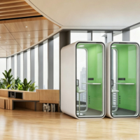 Cabine insonorisée haut de gamme à haute densité avec panneaux acoustiques épaissis pour l'intimité au bureau et un travail concentré