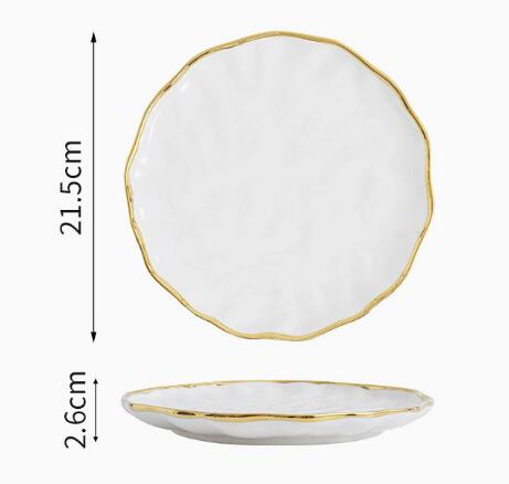 Assiette blanche de 8 pouces