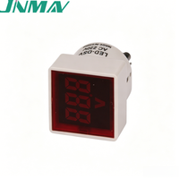 Voltmeter Digital LED-DSV Tiga Fasa AC 50V-500V Mini untuk Penggunaan Industri