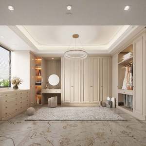 Armoire moderne en MDF avec coiffeuse et miroir, design amovible pour chambre à coucher - Meubles de chambre à coucher écologiques - Product Image 6