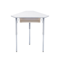 Table triangulaire moderne à hauteur réglable, mobilier scolaire, table d'élève, table d'activité, table de classe
