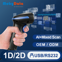 Escáner de Códigos de Barras y Códigos QR 2D Inalámbrico Mobydata HS200, Dispositivo de Lectura de Códigos de Barras, Precio para Uso en Supermercados