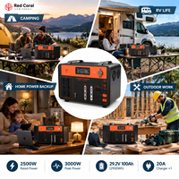 Centrale Électrique Portable OEM 1500W 3200Wh au Lithium Fer Phosphate, Générateur Solaire à Onde Sinusoïdale Pure pour Camping-Car, Voyage, Extérieur et Urgences