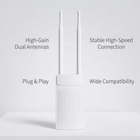 Punto de Acceso WiFi Omnidireccional para Exteriores YF661, 300Mbps, 2.4GHz, POE, IP65, Metálico, Impermeable, de Largo Alcance