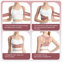 Ceinture de Maintien Réglable de Haute Qualité Respirante Légère en Cuir à Conception Croisée pour Adultes Correcteur de Posture Droite Protection