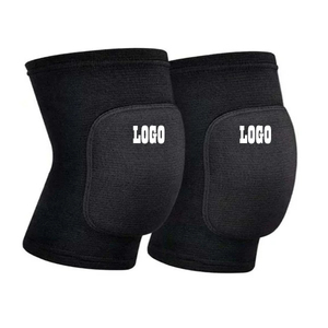 Genouillère unisexe en néoprène avec rembourrage absorbant les chocs, fermeture à enfiler, noire, pour le soutien du genou lors du volley-ball, du basketball et de l'entraînement sportif - Product Image 6