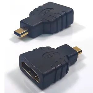HDMI para Micro HDMI Adaptador Venda quente 24K Banhado A Ouro Masculino para Feminino HDTV Video HDMI Converter