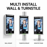 Terminal de Reconocimiento Facial de 10.1 Pulgadas, Sistema de Control de Acceso, Cámara Infrarroja Dinámica Amplia de 2MP con WiFi, Grado IP65