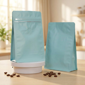 Bolsas para Granos de Café con Válvula, Ecológicas, de Fondo Plano, Resistentes y de Alta Calidad, 125g 250g 500g 1000g, 50 Unidades, Disponibles - Product Image 3