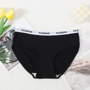 <span class=keywords><strong>Slip</strong></span> in <span class=keywords><strong>cotone</strong></span> da <span class=keywords><strong>donna</strong></span> grazioso colore della caramella a vita media alta con cavallo sottile ogni giorno solido lettere all'ingrosso transfrontaliere per gli studenti - Product Image 6