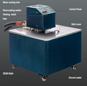 Banho do óleo da água circulando do laboratório do tratamento térmico de alta temperatura para o reator - Product Image 6
