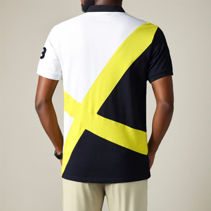 Chemises polo pour hommes en coton à manches courtes, brodées, de qualité supérieure, en gros, de couleurs mélangées, nouvelle mode - Product Image 3