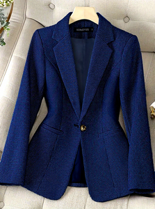 <span class=keywords><strong>Blazer</strong></span> professionale a maniche lunghe da donna <span class=keywords><strong>Blazer</strong></span> formale con decorazione <span class=keywords><strong>in</strong></span> cristallo e abiti da lavoro a maglia con bottoni - Product Image 6