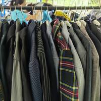 Costumes d'occasion pour hommes W18 de haute qualité, coupe ajustée, décontractés et professionnels, 90% propres, printemps-automne, vêtements de seconde main mixtes, vente chaude