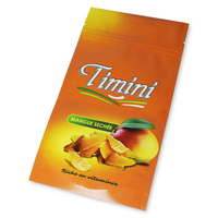 Emballage en sachet refermable en plastique avec fermeture éclair, en aluminium et en mylar, pour fruits secs congelés de qualité alimentaire, sachet debout