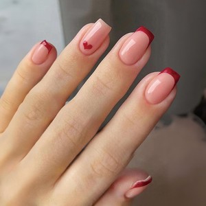 <span class=keywords><strong>Uñas</strong></span> <span class=keywords><strong>Postizas</strong></span> Cortas Cuadradas de Color Rosa Francés, <span class=keywords><strong>Uñas</strong></span> <span class=keywords><strong>Postizas</strong></span> con Punta Francesa, <span class=keywords><strong>Uñas</strong></span> <span class=keywords><strong>Postizas</strong></span> de Cobertura Completa, Puntas de Manicura Blancas - Product Image 6