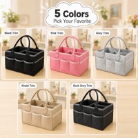 Sac à langer en feutre polyester personnalisé avec logo, pliable, pour maman, idéal pour les voyages et les activités de plein air, vente en gros OEM ODM
