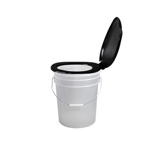 Cubo de inodoro de material PP cubos portátiles para exteriores cubo de plástico de color personalizado con tapa - Product Image 2