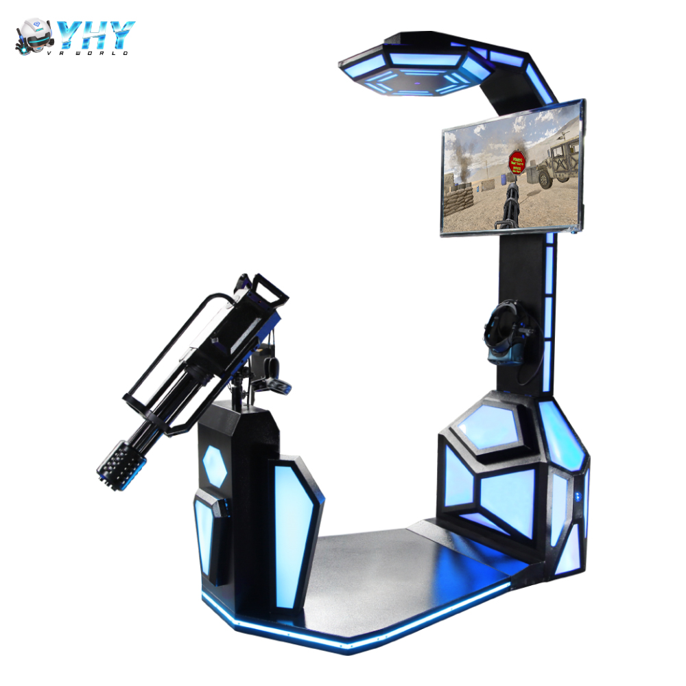 Крытый коммерческий парк развлечений электронная цель виртуальный Gatling Gun Simulator Аркада VR стрельба игровой автомат
