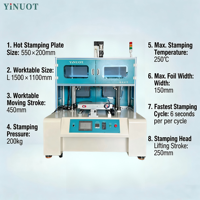 Machine de marquage à chaud automatique YiNUOT Servo pour l'impression d'étiquettes sur les articles en plastique quotidiens, les pièces 3C, les jouets, les étuis cosmétiques, le moulage par injection